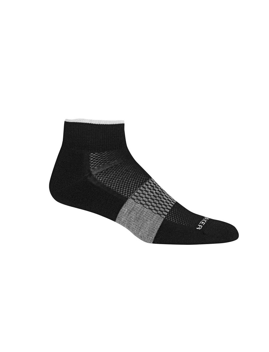 Icebreaker Merino Multisport Light Mini Miesten Sukat Mustat Valkoinen | FI 1031NWYB